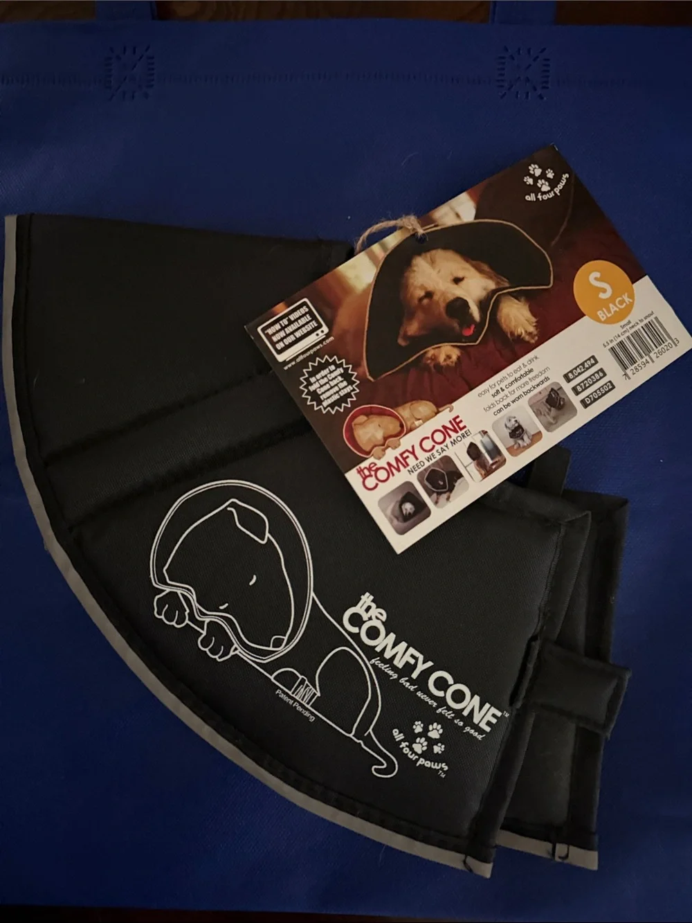 ® Soft Recovery Collar for Dogs - Black (Small)